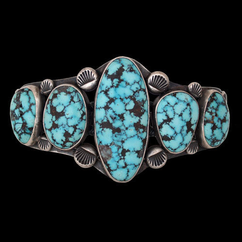 China Mountain Turquoise Bracelet - Harold Becenti (#04)
