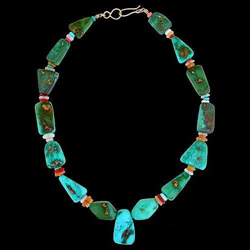 High Quality Persian Turquoise Necklace - Kai Gallagher (#05)