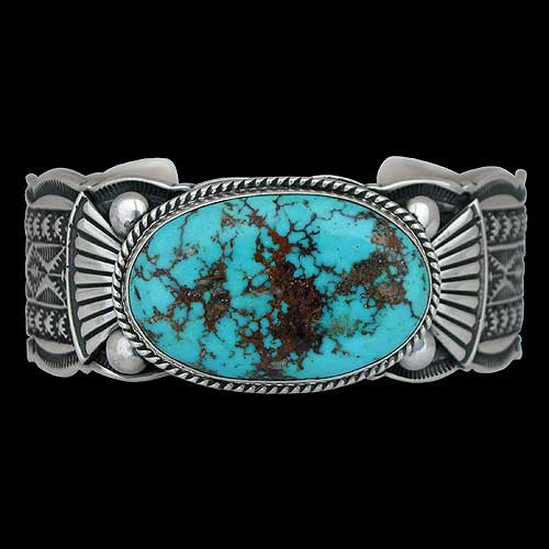 Navajo Burnham Turquoise Bracelet - Guy Haskie (#018)
