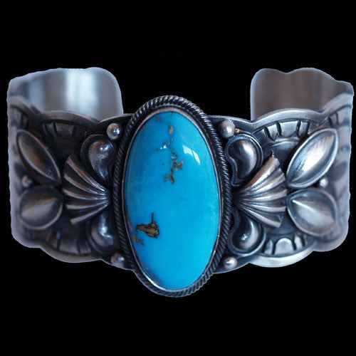 Navajo Morenci Turquoise Bracelet - Derrik Gordon (#05)