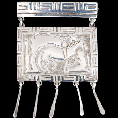 Navajo Silver Brooch w/ Lifestyle Design - Robert Taylor (#07)
