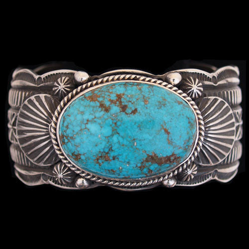 Navajo Burnham Turquoise Bracelet - Guy Haskie (#20)