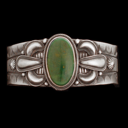 Navajo Persian Turquoise Bracelet - Derrick Gordon (#20)