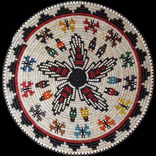 Navajo Ceremonial Squash Blossom Basket - Peggy Black (#385)