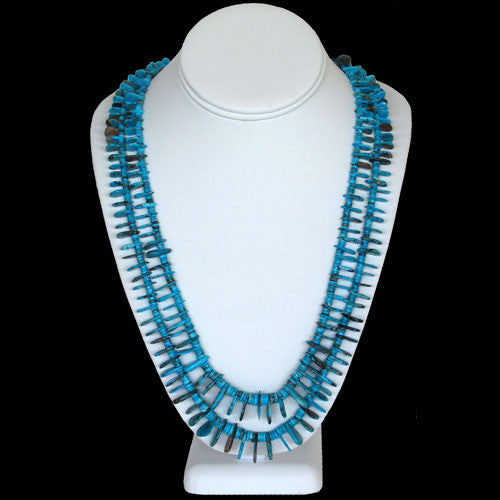 Anglo Tyrone Turquoise Tab Necklace - John Huntress (#12)