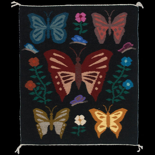 Navajo Butterflies Pictorial Rug - Helena Begay (#67)