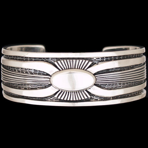 Navajo Ketoh Design Sterling Silver Bracelet - Allison Lee (#181)