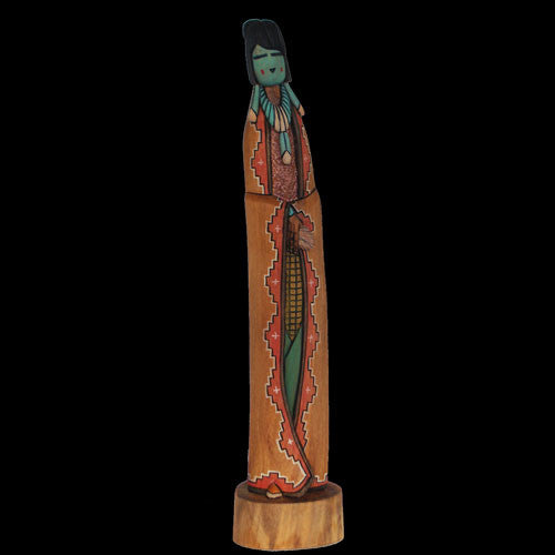 Navajo Corn Maiden Handmade Carving - Dennis Ross (#72)
