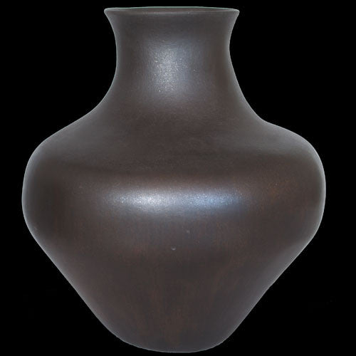 Santa Clara/Taos Micaceous Clay Reduction Fired Pottery Vase - Edna Romero (#01)