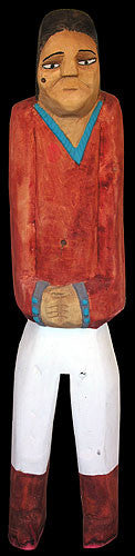 Navajo Birthmark Wood Carving - Robin Wellito (#4)